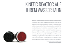 Load image into Gallery viewer, KINETIC REACTOR, WELTWEIT INNOVATIVE TECHNOLOGIE FÜR HOCHWERTIGES TRINKWASSER Dauerhafte Trinkwasserqualität direkt aus dem Wasserhahn, ohne Folgekosten, ohne Filterkartuschen, einfache Installation direkt am Wasserhahn, Armatur, Batterie
